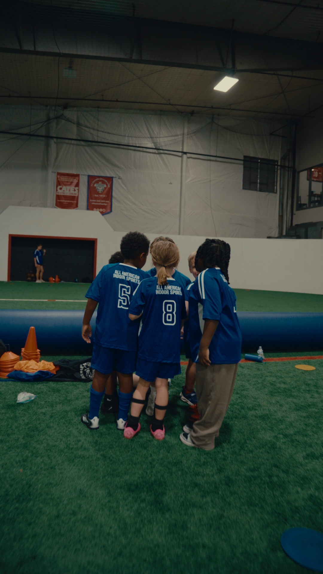 Recreational soccer practice